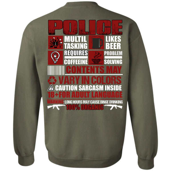 Likes Beer T Shirt, I Love Police Sweatshirt