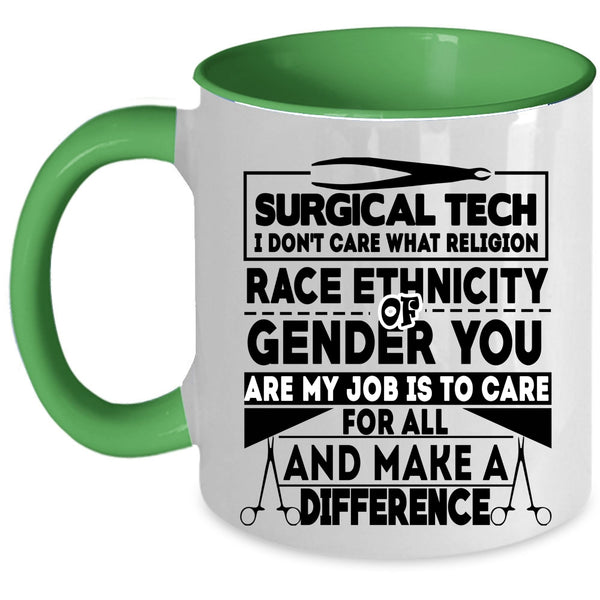 Cool Gift For Doctor Coffee Mug, Surgical Tech Accent Mug