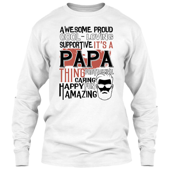 Awesome Proud T Shirt, Coolest Papa Ever T Shirt