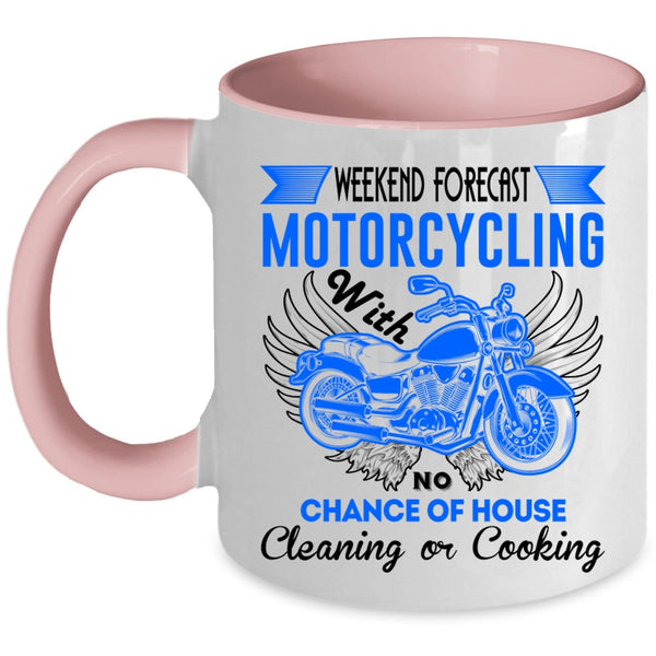 Chace Of Horse Cleaning Or Cooking Coffee Mug, Motorcycling Accent Mug