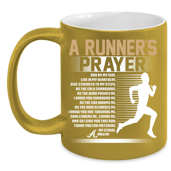 A Runner's Prayer Coffee Mug, Best Gift For Runner Coffee Cup