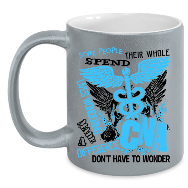 Cool Nurses Coffee Mug, Made A Difference CNA Accent Mug