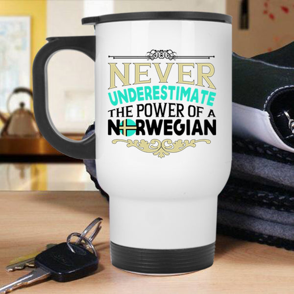 Awesome Norwegian Travel Mug, The Power Of A Norwegian Mug