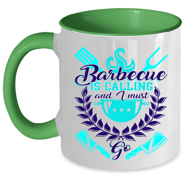 I Must Go Coffee Mug, Barbecue Is Calling Accent Mug