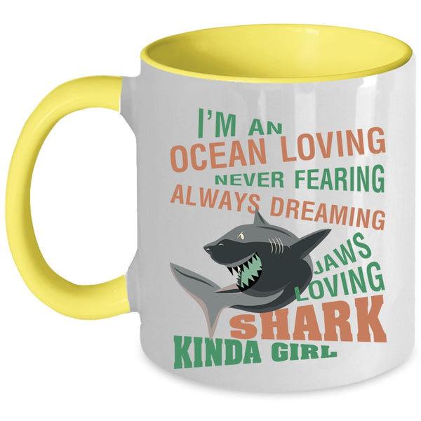 Loving Shark Kinda Coffee Mug, I'm An ocean Loving  Accent Mug