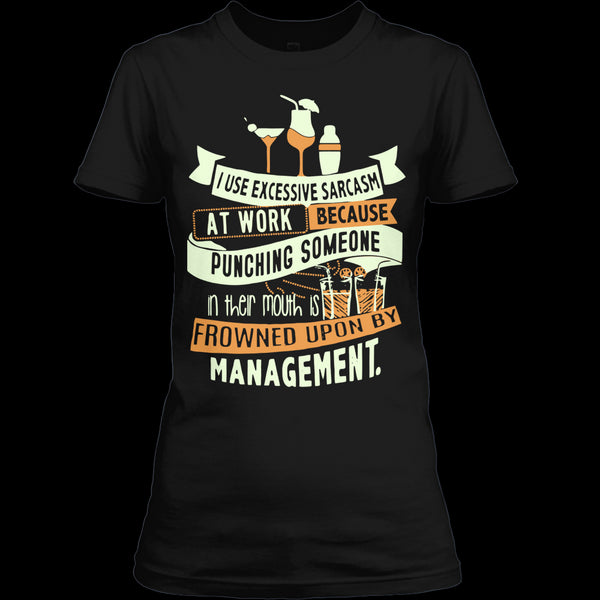 A black t-shirt with the shopify logo