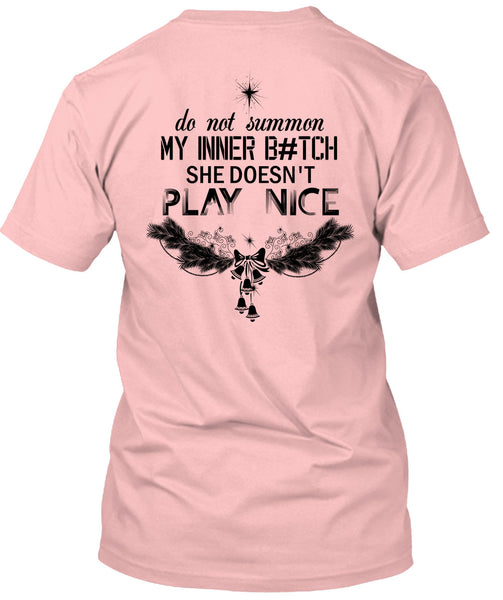 Do Not Summon My Inner T Shirt, This Girl Loves Christmas T Shirt