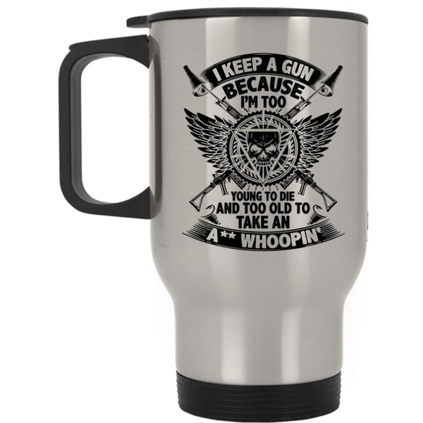 Cool Gift For Gunaholic Travel Mug, Funny Gun Owner Mug