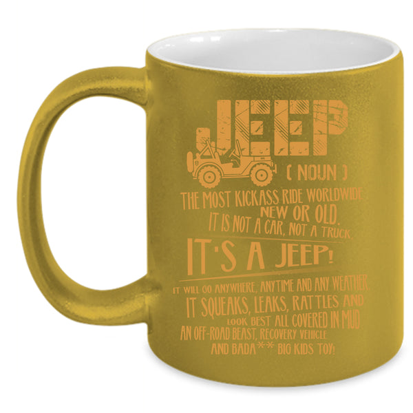 Jeep Coffee Mug, Cool Gift For Jeep Driver Coffee Cup