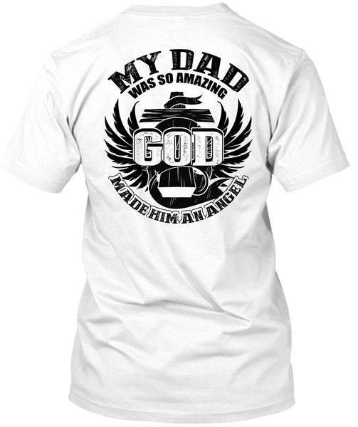 A black t-shirt with the shopify logo