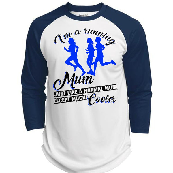 I'm A Running Mum T Shirt, I Love Dog T Shirt, Awesome T-Shirts  (Polyester Game Baseball Jersey)