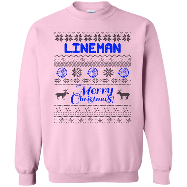 Gift For Merry Christmas T Shirt, Lineman Merry Christmas Sweatshirt