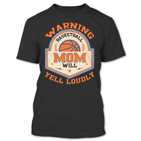 A black t-shirt with the shopify logo