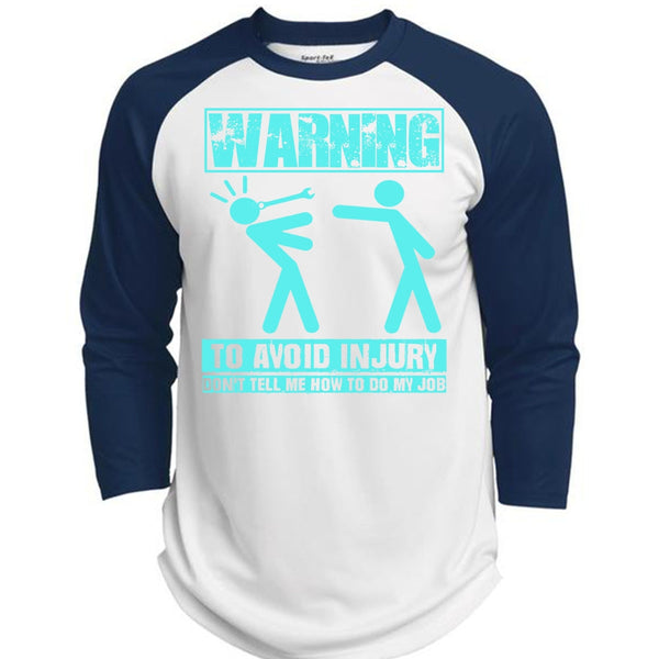 Warning To Avoid Injury T Shirt, I Love Mechanic T Shirt, Awesome T-Shirts  (Polyester Game Baseball Jersey)