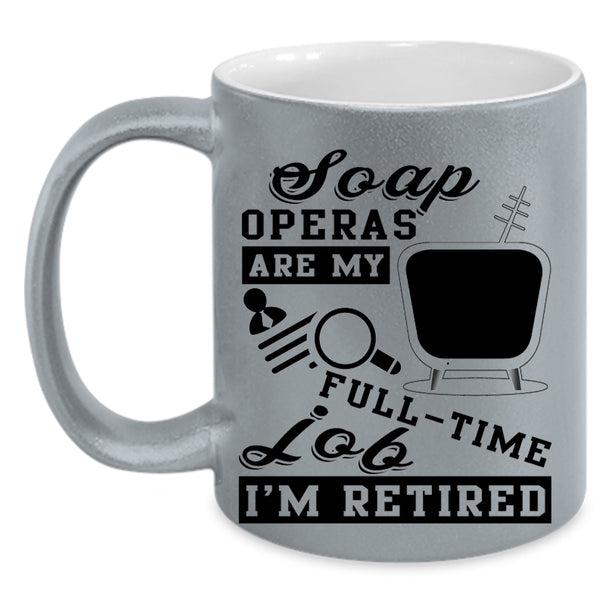 Cool Gift For Grandparent Coffee Mug, I'm Retired Accent Mug