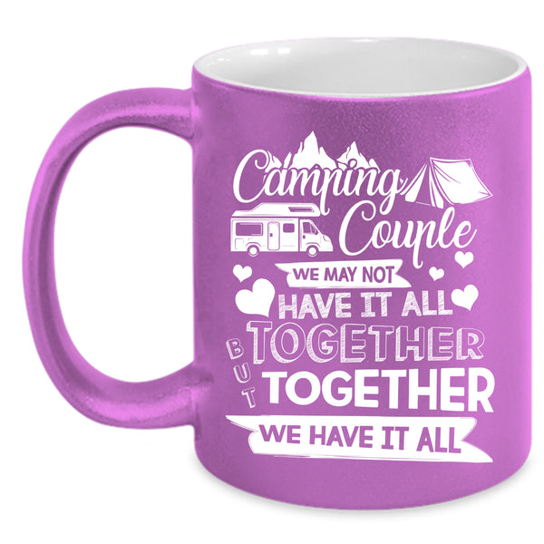 Camping Couple Coffee Mug, Cute Gift For Couple Coffee Cup