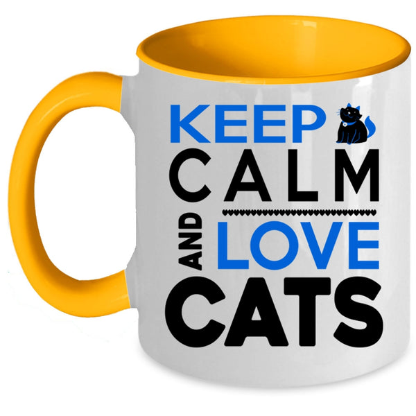 Keep Calm And Love Cats Cup, I Love Pets Mug