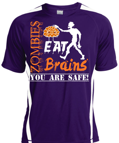 Zombies Eat Brains You Are Safe T Shirt, Wait For Halloween T Shirt, Cool Shirt