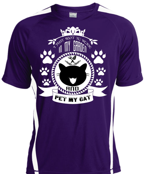 I Just Want To Work In My Garden T Shirt, Pet My Cat T Shirt
