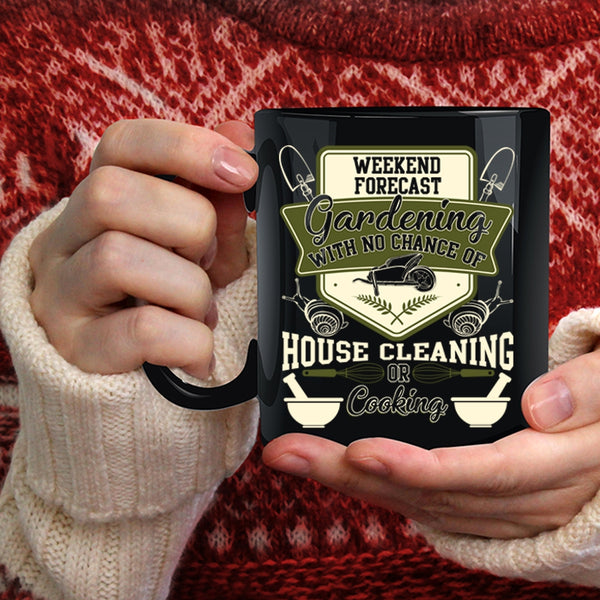 Weekend Forecast Gardening Coffee Mug, Awesome Gardener Coffee Cup