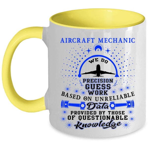 Cool Aircraft Mechanic Coffee Mug, Aircraft Mechanic Accent Mug