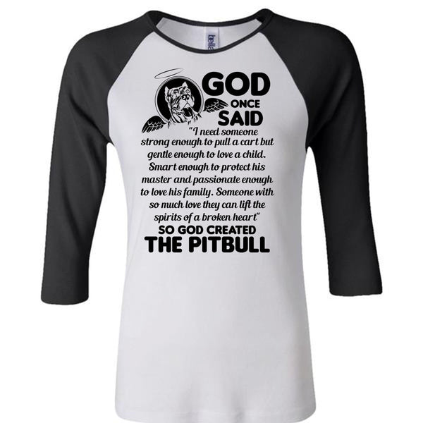 God Created The Pit Bull T Shirt, I Love Dog T Shirt, Awesome T-Shirts