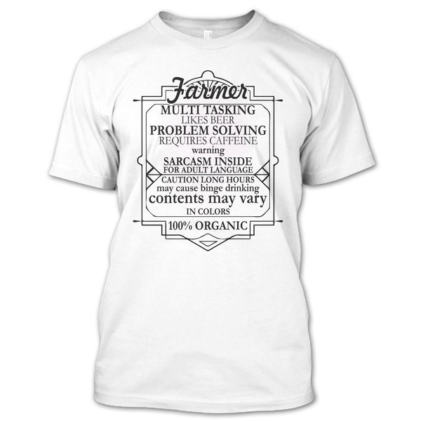 A black t-shirt with the shopify logo