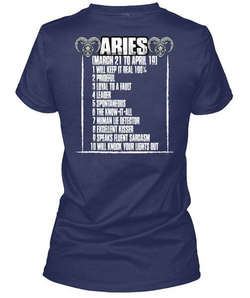 Aries Will Knock Your Lights Out T Shirt, Being An Aries T Shirt