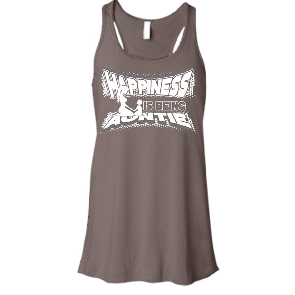 Happiness Is Being Autie T Shirt, Coolest Auntie Tank Top