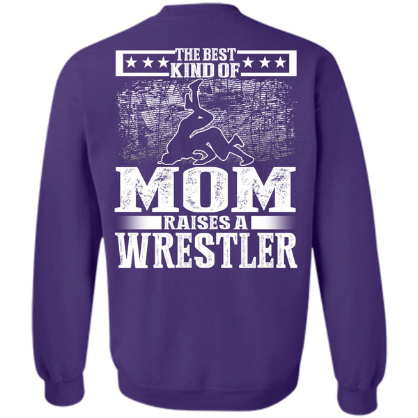 Raises A Wrestler T Shirt, I Love Mom Sweatshirt