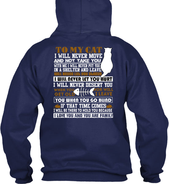 To My Cat T Shirt, I Love You T Shirt