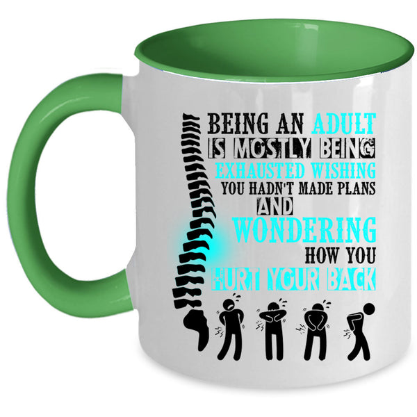 Cool Grandpas Coffee Mug, Being An Adult Is Mostly Accent Mug