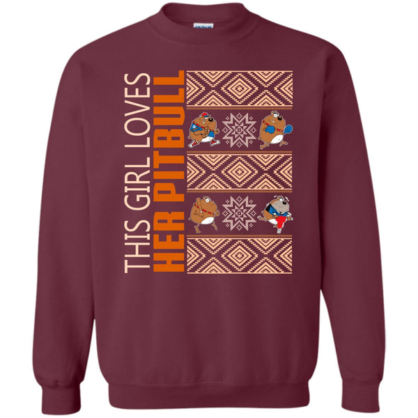 Coolest Pitbull Lover T Shirt, Pitbull Merry Christmas Sweatshirt