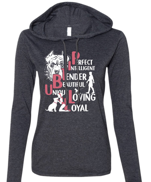 Beautiful Loving Dog T Shirt, My Favorite T Shirt (Anvil Ladies Ringspun Hooded)