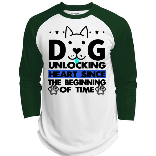 Dog Unlocking Heart T Shirt, I Love My Dog T Shirt, Awesome T-Shirts  (Polyester Game Baseball Jersey)