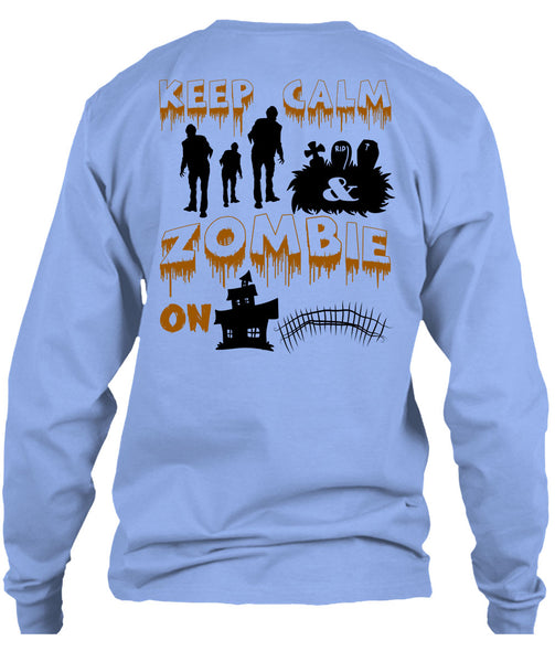 Keep Calm Zombie On T Shirt, Wait For Halloween T Shirt