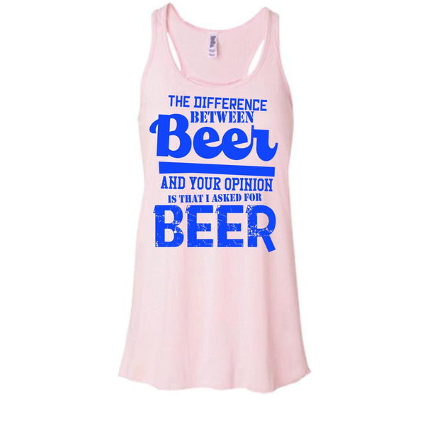 The Difference Between Beer T Shirt, Coolest Beer Drinker Tank Top