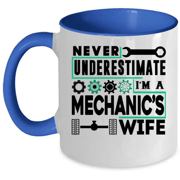 Gift For Mechanic's Wife Coffee Mug, I'm A Mechanic's Wife Accent Mug