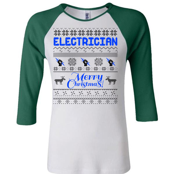 Electrician Merry Christmas T Shirt, Winter Holiday T Shirt, Awesome T-Shirts