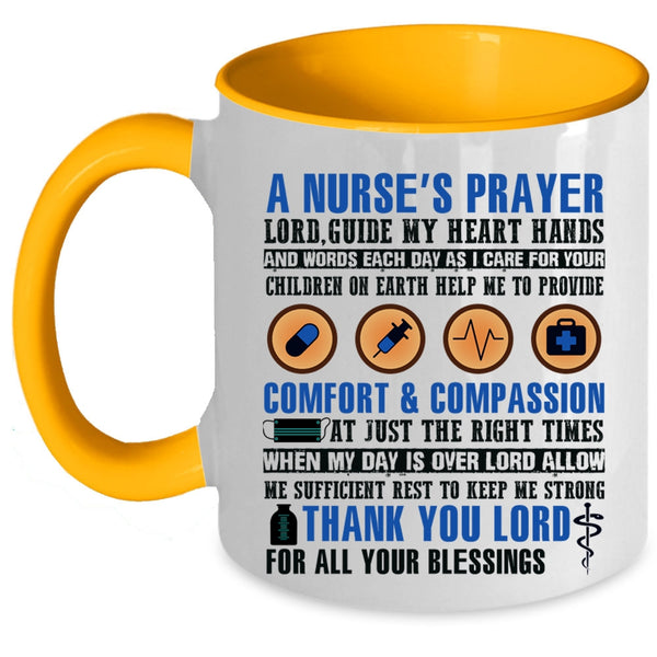 Cool Nurse's Prayer Coffee Mug, A Nurse's Prayer Accent Mug