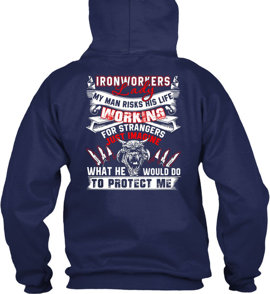 Ironworkers Lady T Shirt, I Love Ironworker T Shirt