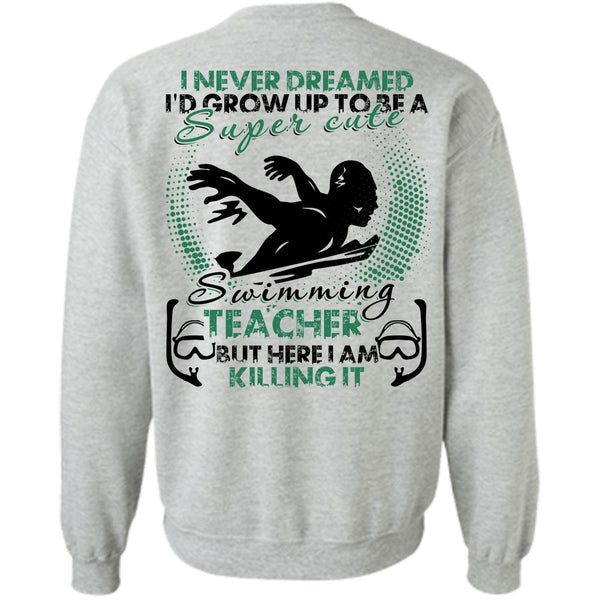 I Love Swimming T Shirt, Cute Swimming Teacher Sweatshirt