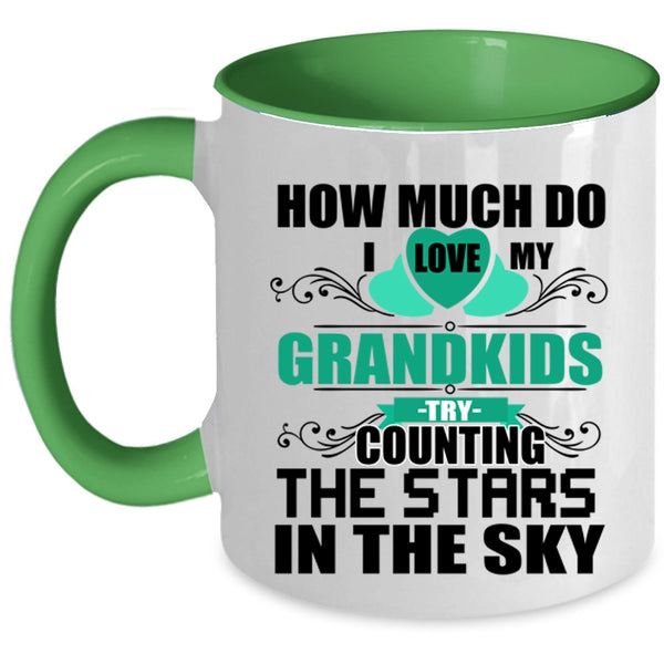 Counting The Stars In The Sky Coffee Mug, I Love My Grandkids Accent Mug