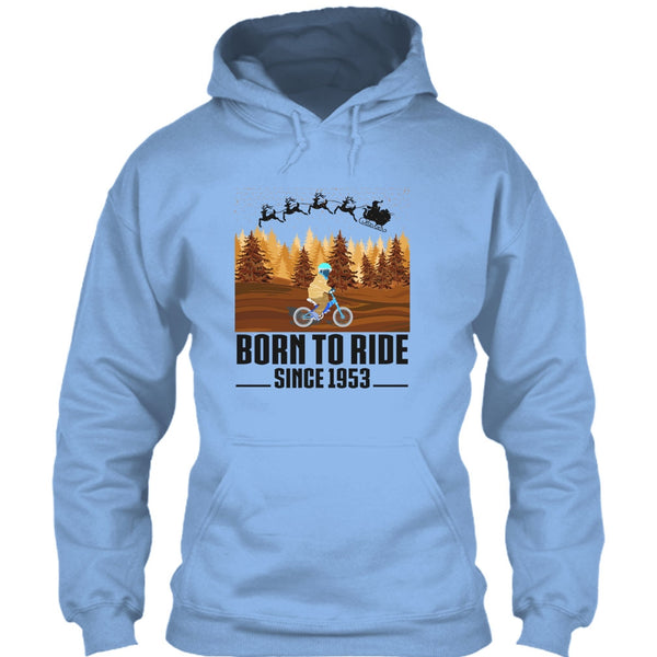 Born To Ride Since 1953 T Shirt, Biker Merry Christmas T Shirt