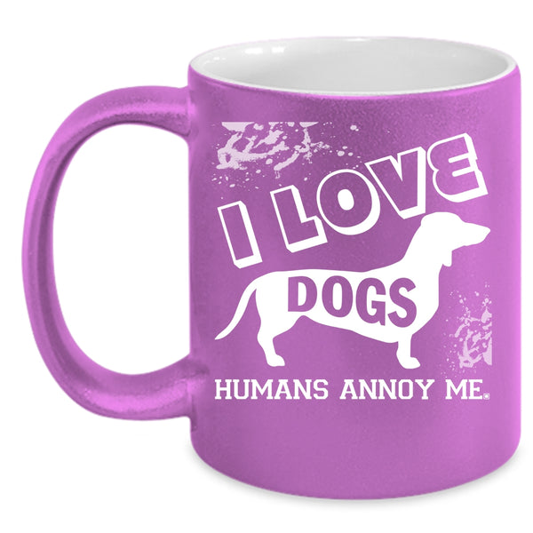 I Love Dogs Coffee Mug, Cute Gift For Dog Lovers Coffee Cup