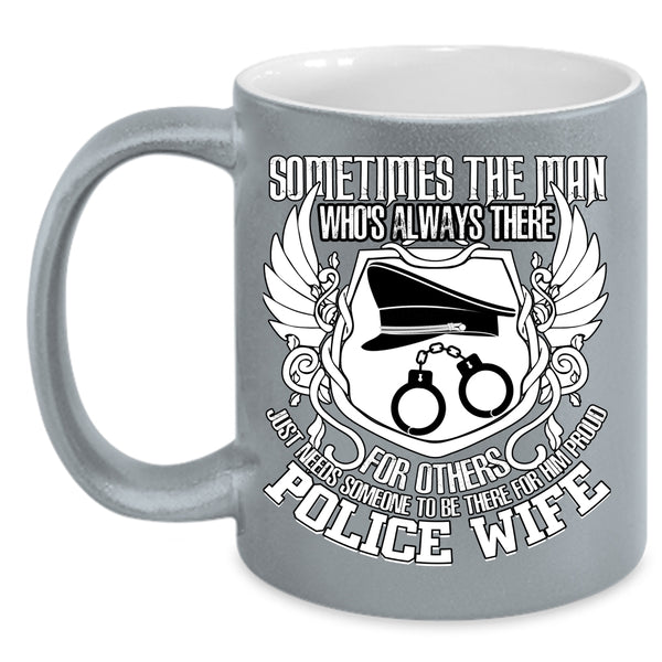 Proud Police Wife Coffee Mug, Best Gift For Police Wife Coffee Cup
