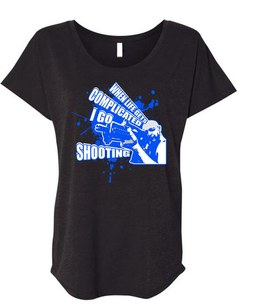 A black t-shirt with the shopify logo