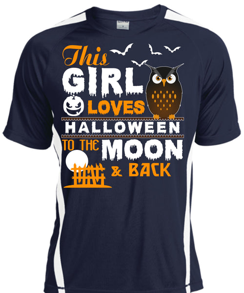 This Girl Loves Halloween To The Moon And Back T Shirt, I Love You Pumpkin T Shirt, Cool Shirt