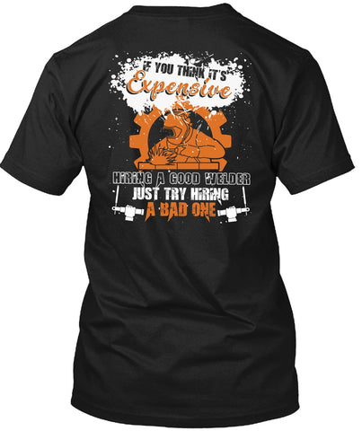 A black t-shirt with the shopify logo