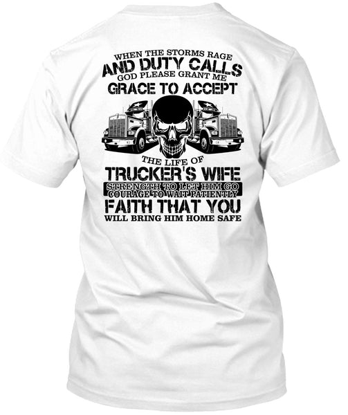 A black t-shirt with the shopify logo